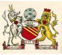 Blason de Manchester Angleterre. De l'encyclopédie des affaires et conseiller juridique publié en 1907. Poster imprimé par Ken Welsh (35,6 x 30,5 cm)