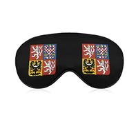 Blason de République Tchèque Masque pour les Yeux pour Dormir Blackout Nuit Bandeau avec Sangle Réglable pour Hommes Femmes Voyage Yoga Sieste