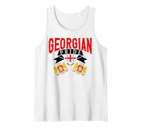 Blason du Drapeau géorgien fierté pour Homme et Femme. Débardeur