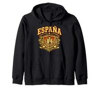 Blason du Patrimoine de l'Espagne | Drapeau de l'Espagne Vintage Sweat à Capuche