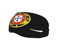 Blason du Portugal drapeau bandeaux bandeaux de sport évacuant l'humidité bandeau d'entraînement bandeau bandeaux de course bandeau