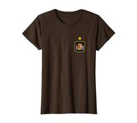 Blason Espagne T-Shirt, Femme, Marron, XL