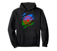 Blason et Drapeau Gitan, Romani, calé, Design 3D Sweat à Capuche