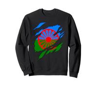 Blason et Drapeau Gitan, Romani, calé, Design 3D Sweatshirt