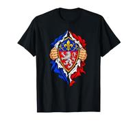 Blason Français Lion Héraldique Drapeau France T-Shirt