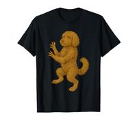Blason médiéval Goldendoodle légendaire de créature mythique T-Shirt