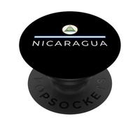 Blason National du Nicaragua et Symbole du Drapeau PopSockets PopGrip Adhésif