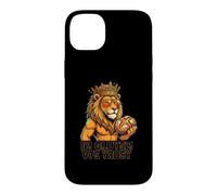 Blason rétro du Roi Lion Baker in Gluten We Trust Coque pour iPhone 14 Plus