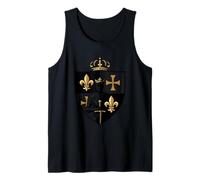 Blason Royal Français Chevalier Fleur de Lys Médiéval Débardeur