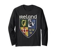 Blason stylisé des Quatre Provinces d'Irlande Manche Longue