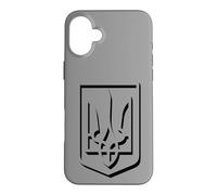 Blason Ukraine Gerfalke Trident Blason comme Ombre de Frappe Coque pour iPhone 16 Plus