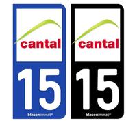 blasonimmat Autocollant Plaque d'immatriculation 15 Cantal - Département
