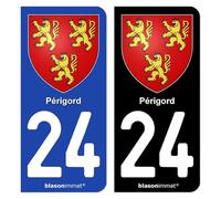 blasonimmat Autocollant Plaque d'immatriculation 24 Périgord - Armoiries