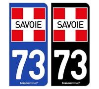 blasonimmat Autocollant Plaque d'immatriculation 73 Savoie - Département