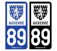 blasonimmat Autocollant Plaque d'immatriculation 89 Auxerre - Ville