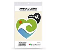 blasonimmat Sticker Autocollant Coeur J'aime Les Landes 40 - Naturel