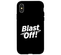 Blast Off! Rocket Ship Space Launch Design Coque pour iPhone X/XS