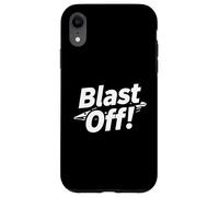 Blast Off! Rocket Ship Space Launch Design Coque pour iPhone XR