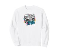 Blast The Beat Boombox Music Colorful Sweatshirt