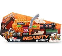 Blaster a Ceinture - ZURU - XSHOT Insanity HorrorFire Dread Hammer - Blaster avec ceinture de 35 fléchettes et portée de 30 metres