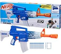 Blaster à fléchettes Nerf Fortnite Blue Shock avec tir rapide motorisé - Hasbro