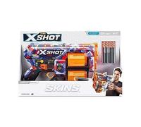 Blaster personnalisable X-Shot Skins Dread - ZURU X-SHOT - Capacité 12 fléchettes - Technologie Air Pocket