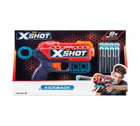 ZURU Pistolet flèches mousse XSHOT Excel Kickback Multicolore livré avec 8 flèches tire jusqu’à 27 m