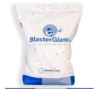 BLASTERGLASS Abrasif en Verre 20 KG - Abrasif Sablage Réutilisable pour Cabine de Sablage ou Aérogommeuse - Granulométrie 600 à 1200 microns - Idéal pierre et gros oeuvre