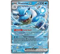 Blastoise ex 009/165 Carte Pokémon double rare (Pokémon SV 151) + 1 téléchargeur TitanCards®