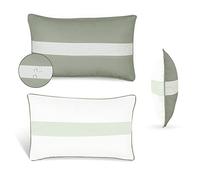 Blau Marité Lot 2 Housses de Coussins décoratifs Imperméables et Anti-Taches. Doux et agréable au Toucher. pour l'intérieur et l'extérieur. (30x50 cm, Vert)