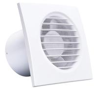 Blauberg Ventilateur extracteur de 100 mm avec minuterie de fonctionnement - Démarrage automatique à 60-90% RH - Ventilation silencieuse et efficace pour salles de bains, salles humides et cuisines