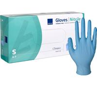Blaue Nitril Handschuhe Abena Classic Sensitive 3,2 Gramm (10x100 St) S (6-7)