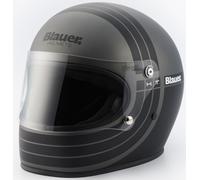 Blauer 80's casque, noir-argent, taille M pour homme