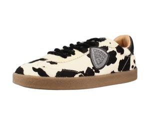 Blauer AURORA04 Chaussures Baskets Femme Marron foncé en Cuir Daim à Lacets pailletés