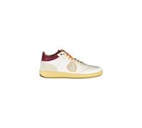 Blauer - Baskets décontractées en cuir pour hommes - Homme - Chaussures - Blanc - Taille: 45 EU
