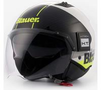 Blauer BET Urban Casque Jet, Blanc/Noir/Jaune, Taille S (54/56)