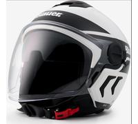 Blauer Demi Jet DJ-01 Graphic B Casque jet, Blanc, Taille L (58/60)