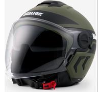 Blauer Demi Jet DJ-01 Graphic B Casque jet, Vert, Taille M (56/58)