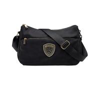 Blauer, Femme, Sacs, Noir, Taille: ONE Size Borsa in Nylon Maxi Scudetto Strass POE