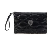 Blauer, Femme, Sacs, Noir, Taille: ONE Size Pochette en tissu effet puffer avec logo Strass
