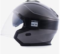 Blauer Hacker BTR Casque jet, noir mat/gris, Taille XS (53/54)