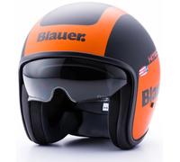 BLAUER PILOT 1.1 G GRAPHIC casque jet noir-orange mat M