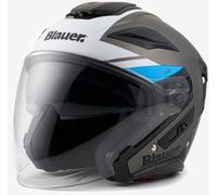 Blauer JJ-01 Casque jet, noir-bleu, taille XS pour homme