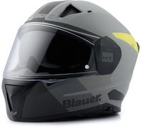 Blauer Naca NF01B Casque, gris-jaune, taille L pour homme