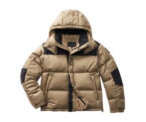 Blauer - Nylon Hooded Jacket - Homme - Vestes - Beige - Taille: 2XL