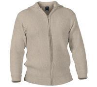 Blauer Peter - Gilet Marin en Tricot - Laine Vierge - 9 Couleurs Disponibles, Couleur:Beige-chiné, Taille:54