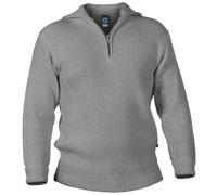 Blauer Peter - Pull Marin à col Camionneur - Laine de mérinos - 10 Couleurs Disponibles, Couleur:Gris-chiné, Taille:44