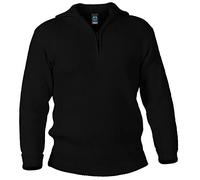 Blauer Peter - Pull Marin à col Camionneur - Laine Vierge - 9 Couleurs Disponibles, Couleur:Noir, Taille:56