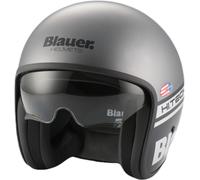 Blauer Pilot 1.1 06 Casque jet, Gris/Noir, Taille S (56)