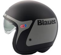 Blauer Pilot GO Casque jet, noir-gris-argent, taille L pour homme